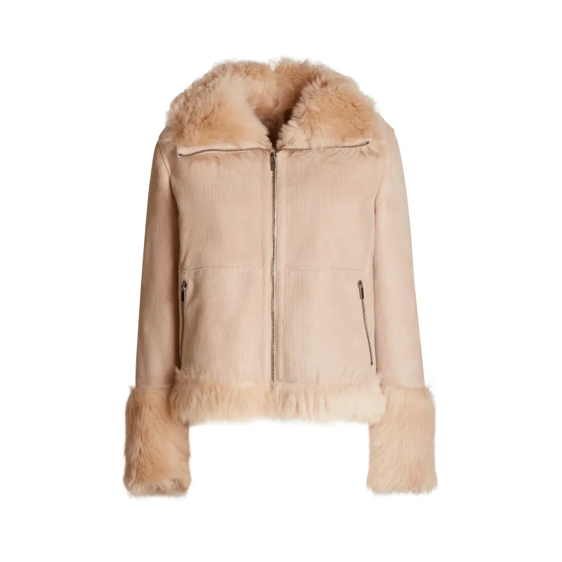 Giubbino in shearling a pelo lungo sold by Fratelli Rossetti