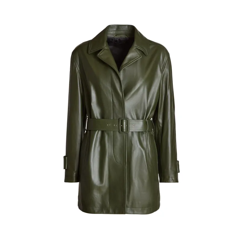 Trench coat in pelle made by Fratelli Rossetti