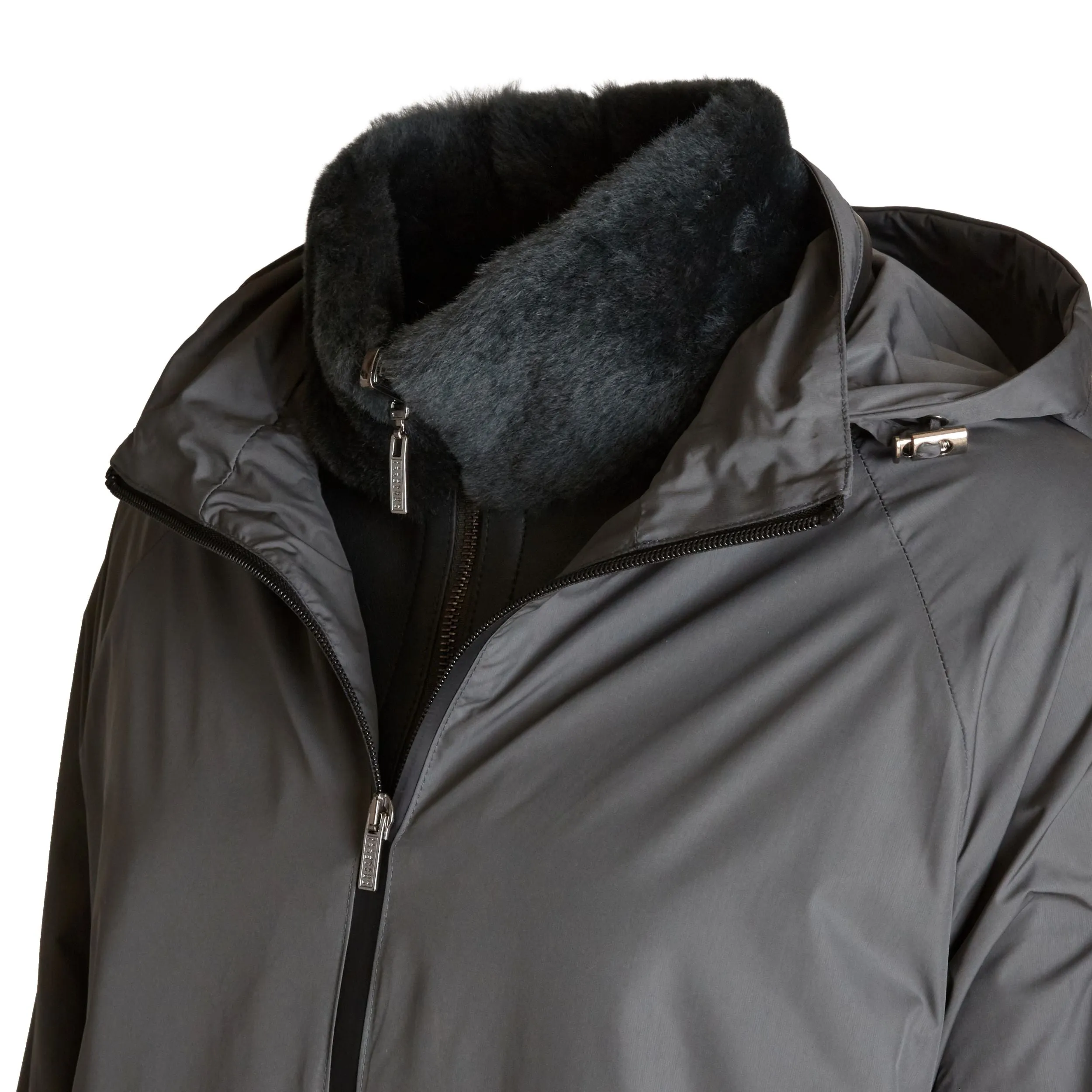 Cappotto combinato nylon e shearling sold by Fratelli Rossetti product image thumbnail 4