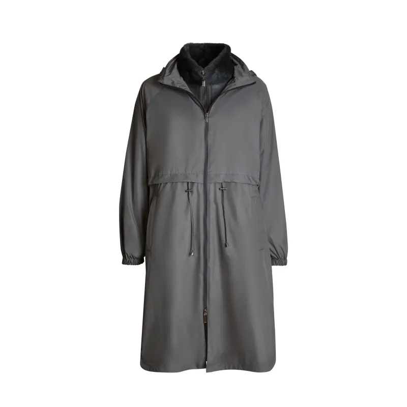 Cappotto combinato nylon e shearling sold by Fratelli Rossetti