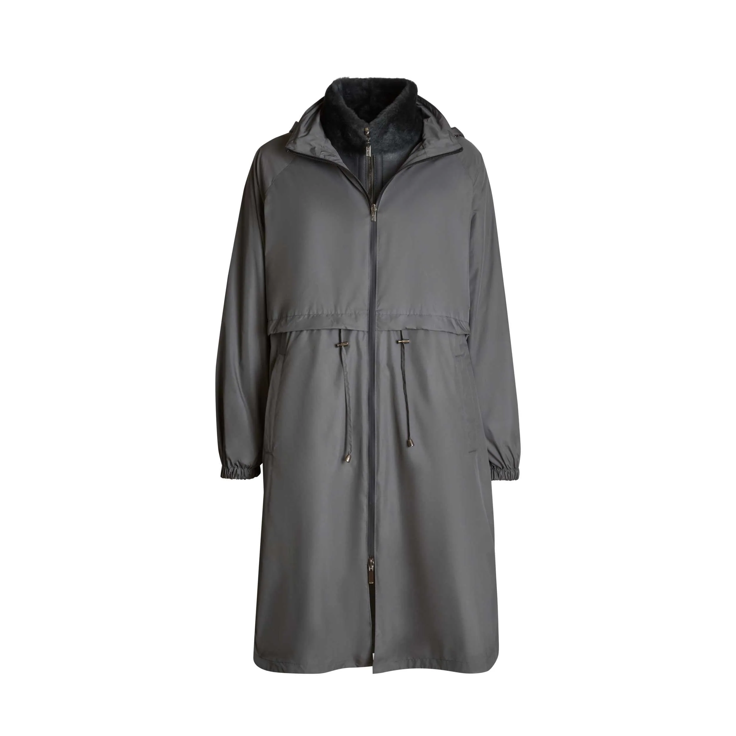 Cappotto combinato nylon e shearling sold by Fratelli Rossetti