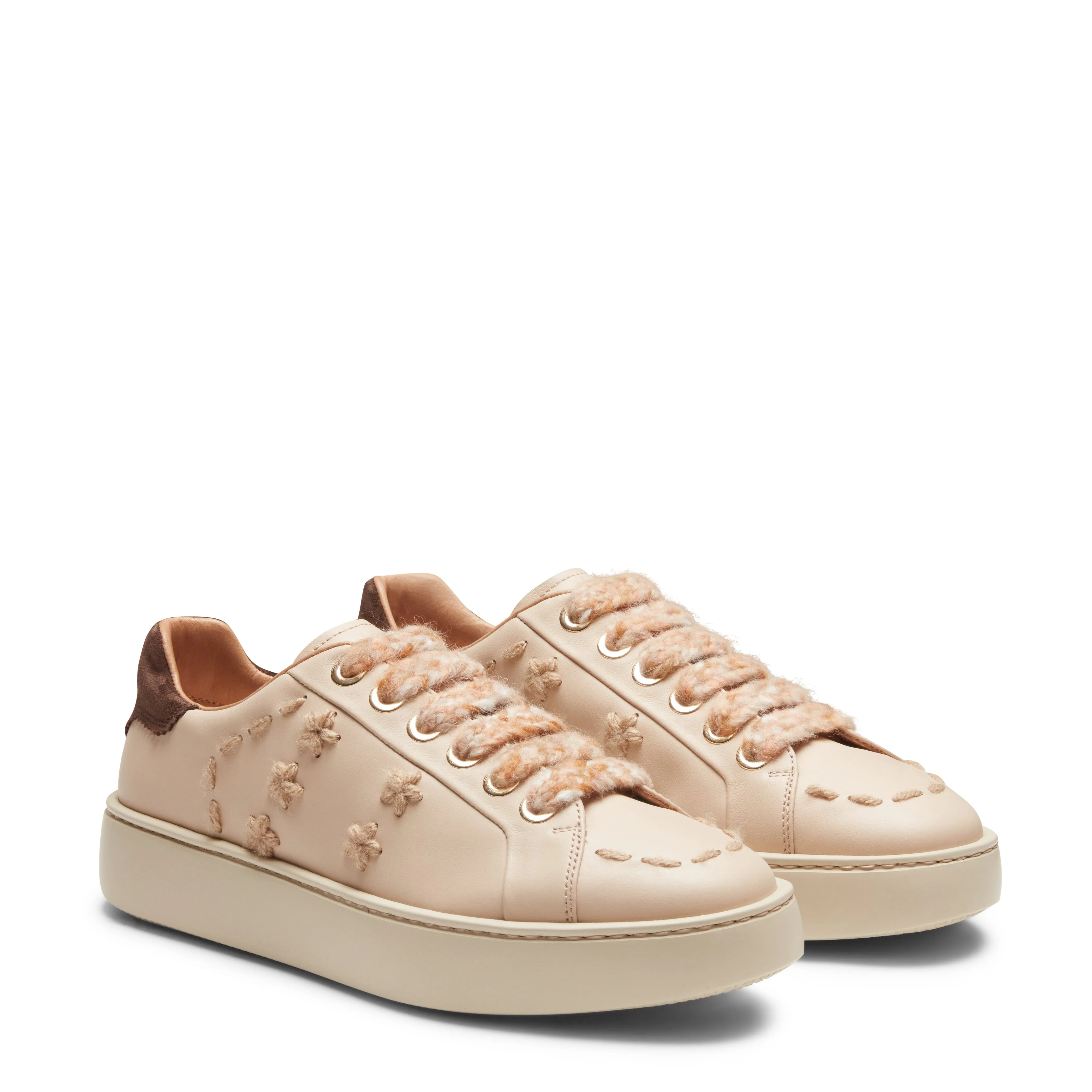 Sneaker in pelle con inserti in lana sold by Fratelli Rossetti product image thumbnail 2