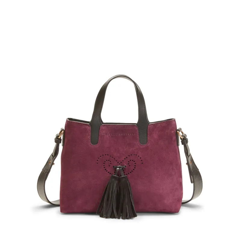 Hobo Tote Bag in suede made by Fratelli Rossetti