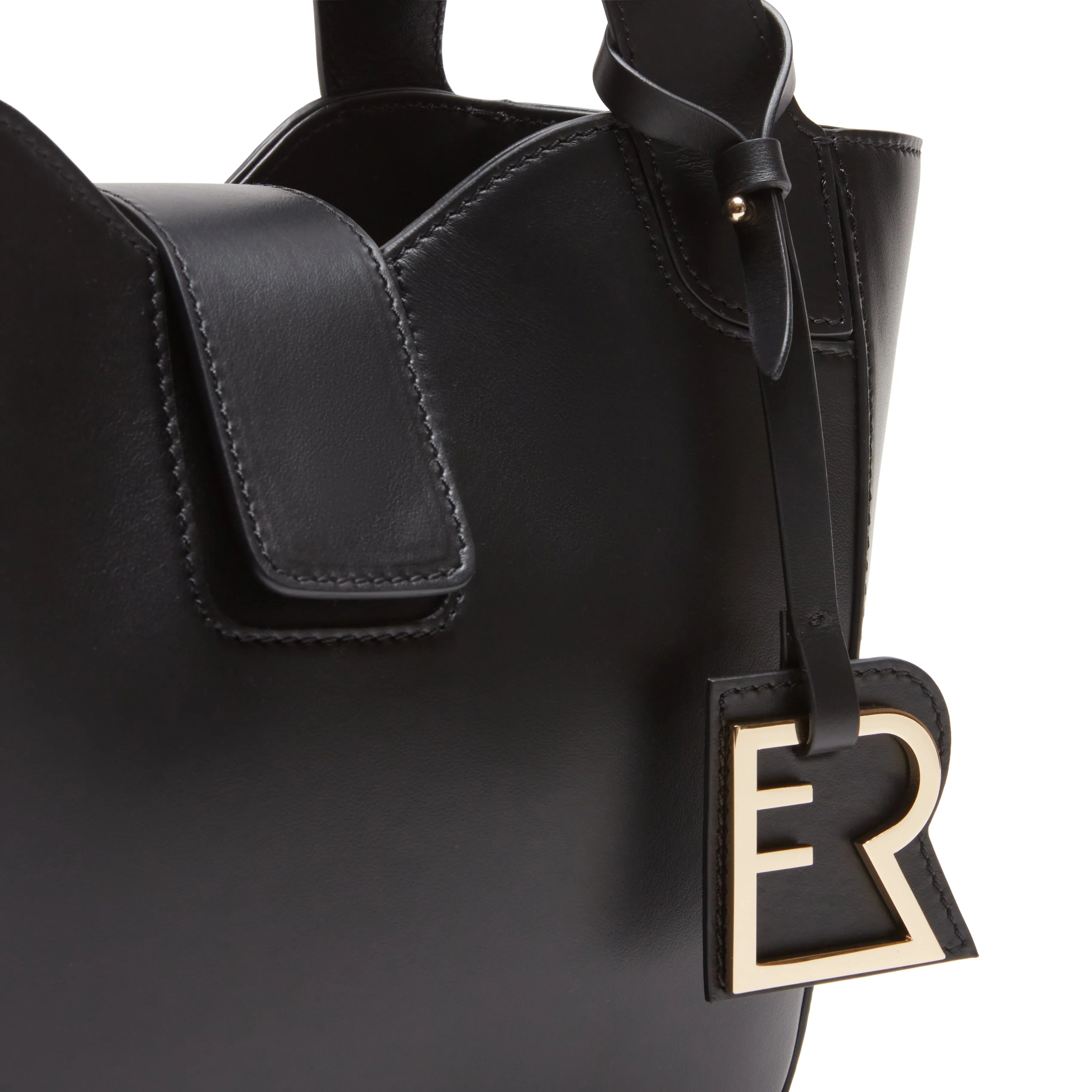 Lisetta Tote bag in pelle nera sold by Fratelli Rossetti product image thumbnail 4