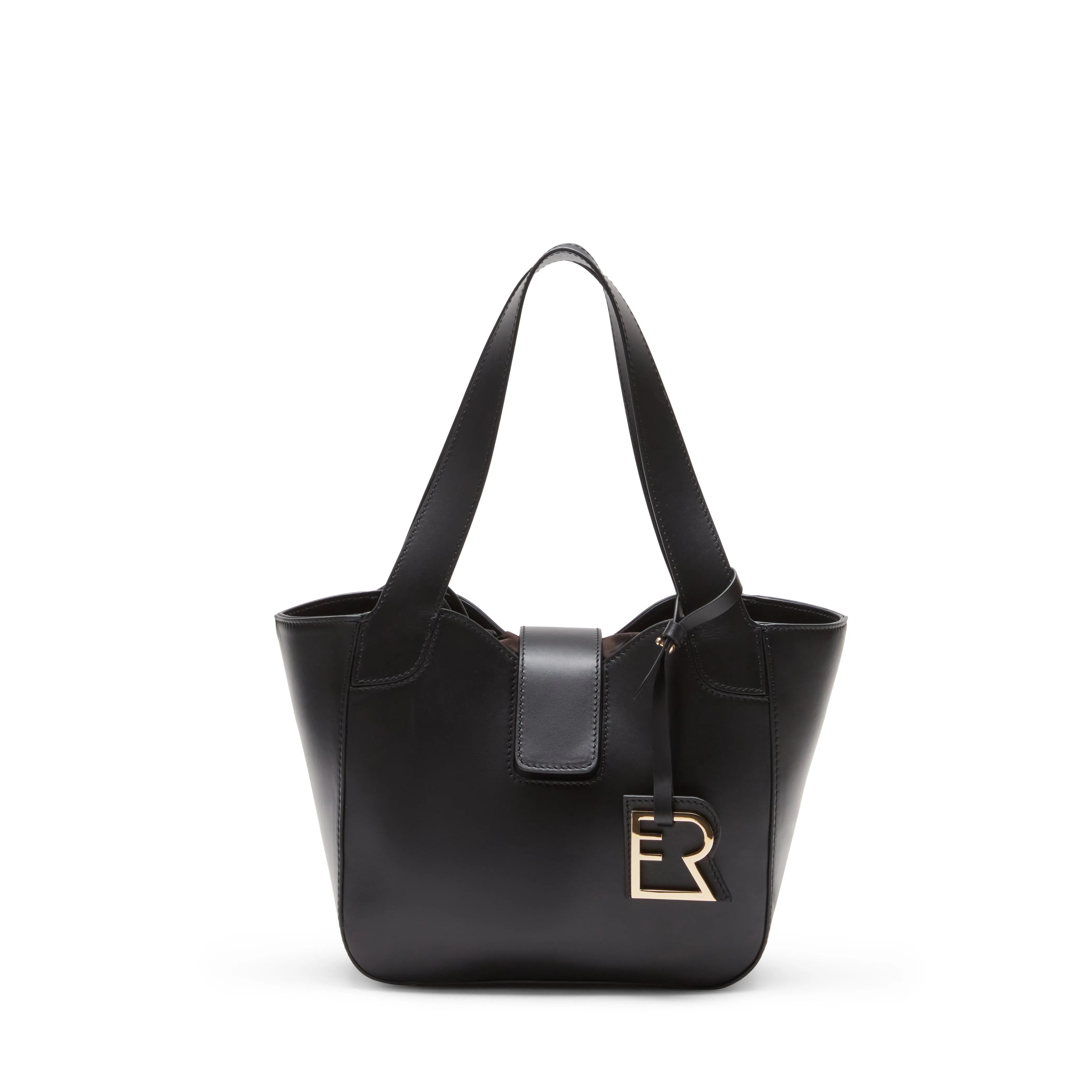 Lisetta Tote bag in pelle nera sold by Fratelli Rossetti
