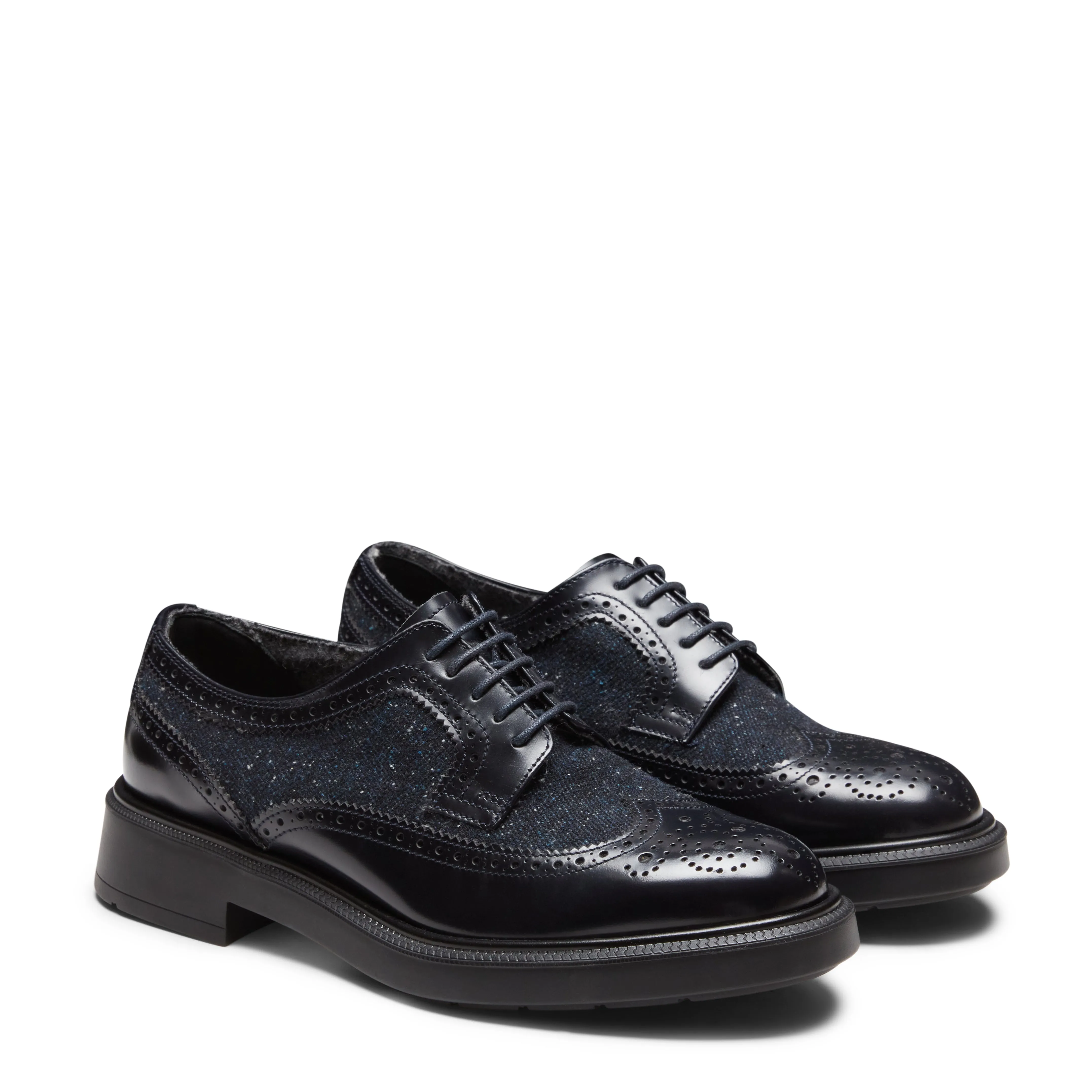 Derby in pelle e tessuto sold by Fratelli Rossetti product image thumbnail 2