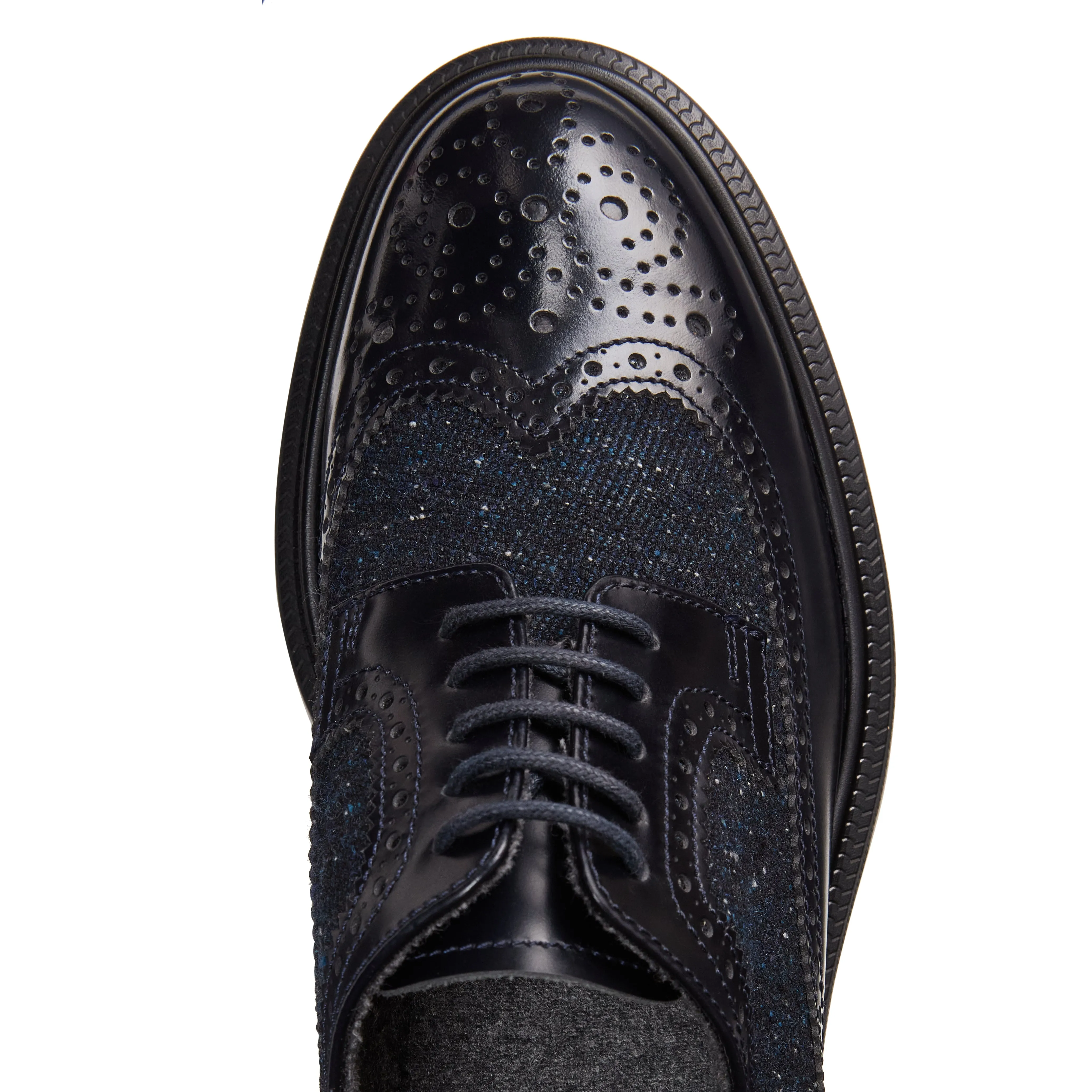 Derby in pelle e tessuto sold by Fratelli Rossetti product image thumbnail 3