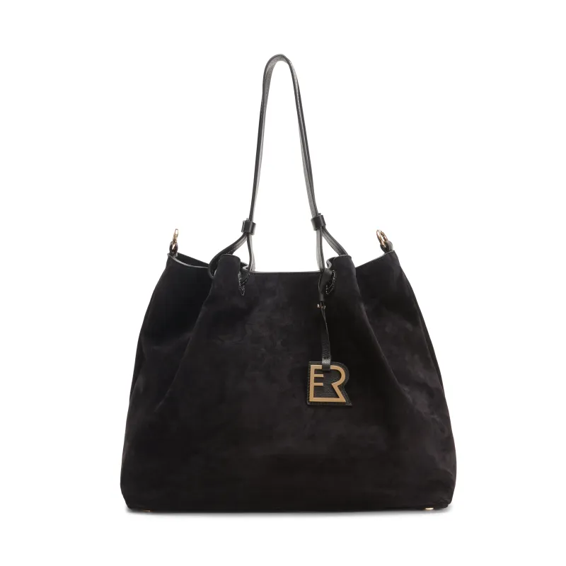 Royal Tote bag in suede sold by Fratelli Rossetti