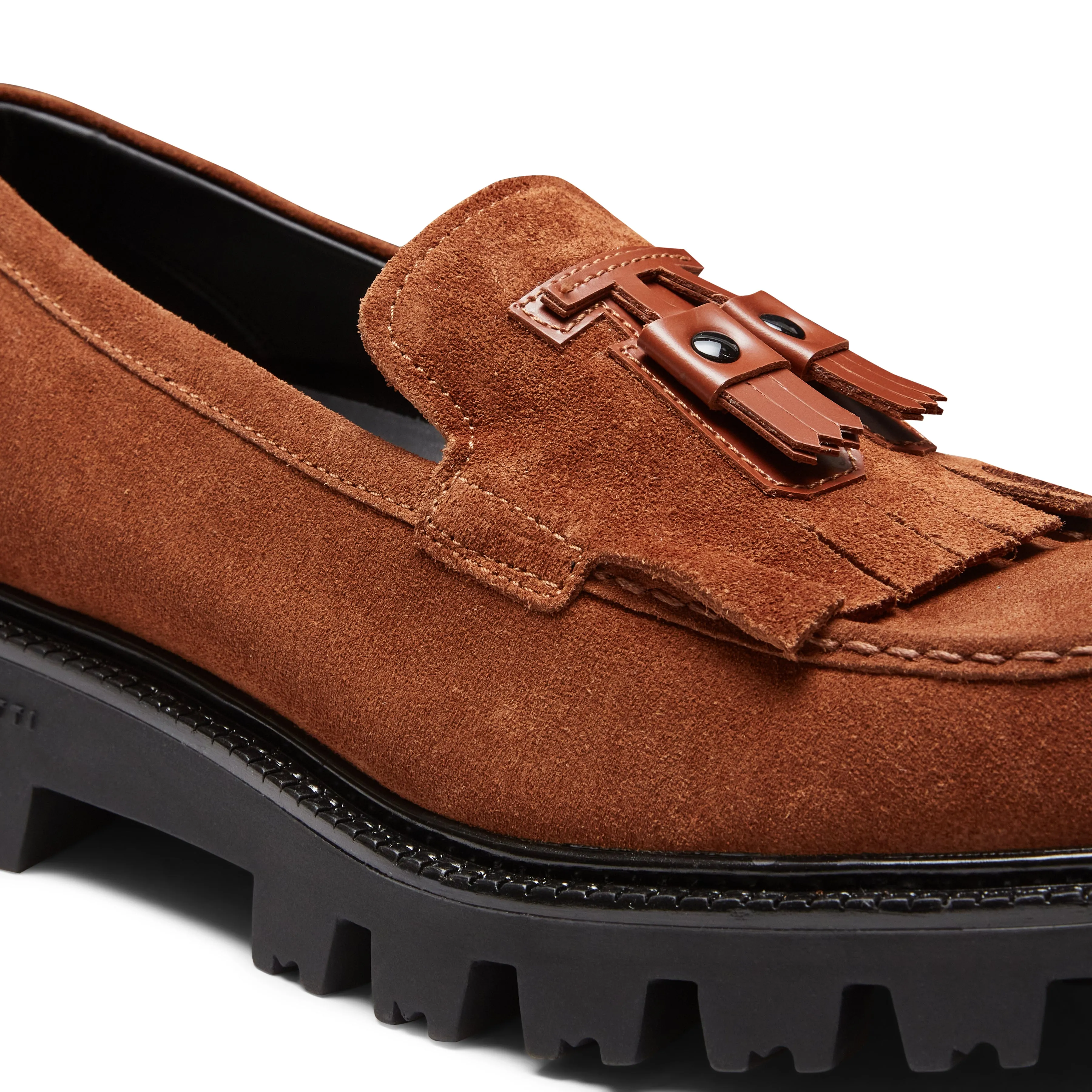 Mocassino Fiocchetto Patch Registered Design in suede sold by Fratelli Rossetti product image thumbnail 5