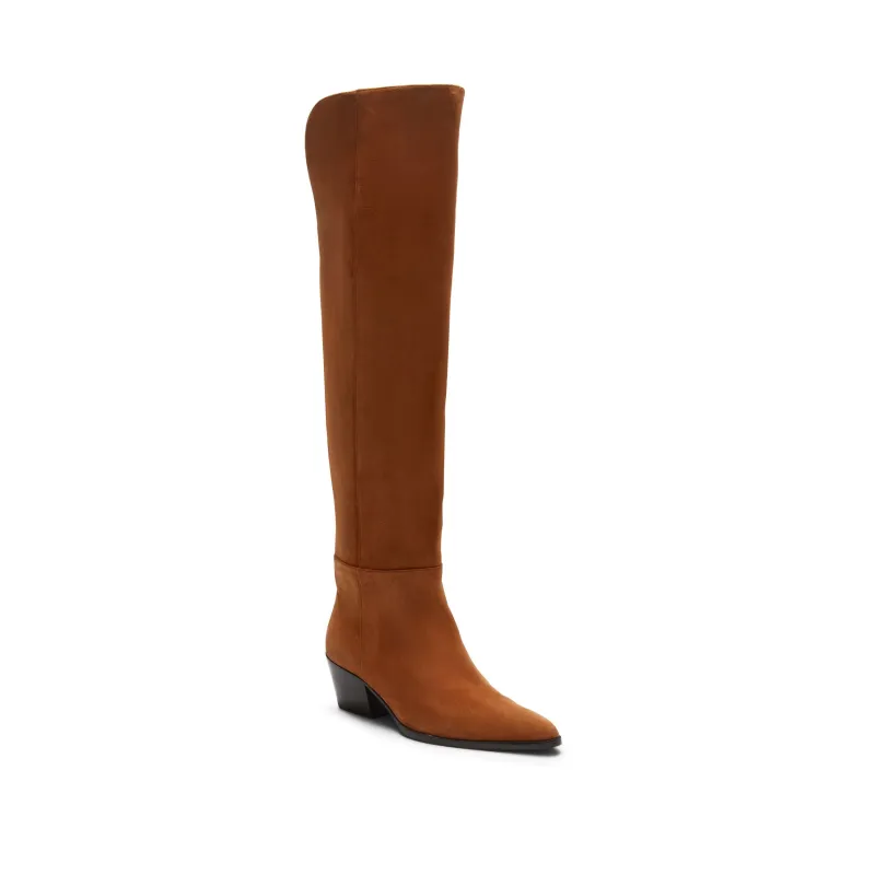 Stivale in suede sold by Fratelli Rossetti