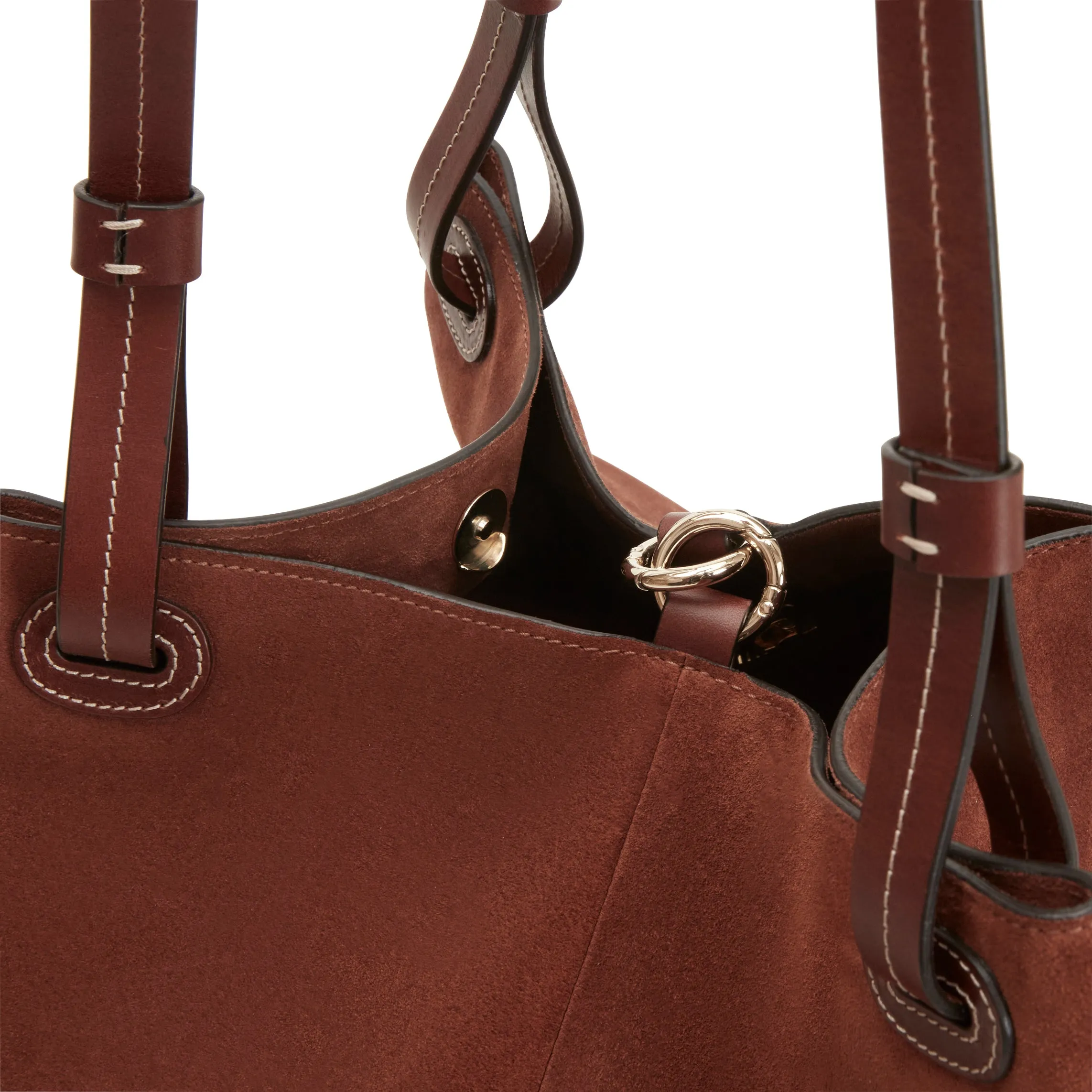 Royal Tote bag in suede sold by Fratelli Rossetti product image thumbnail 5