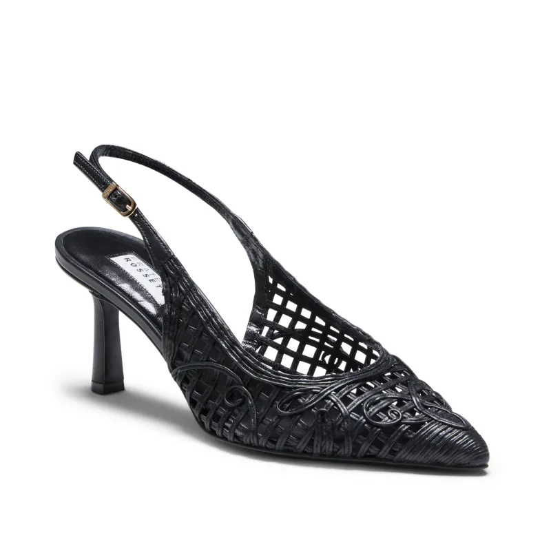 Sandalo slingback in pelle made by Fratelli Rossetti