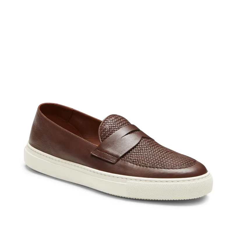 Mocassino in pelle intrecciata da uomo sold by Fratelli Rossetti