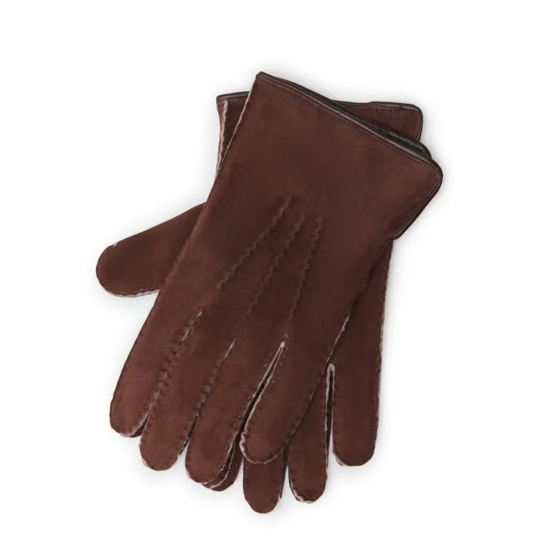 Guanto da uomo in shearling sold by Fratelli Rossetti