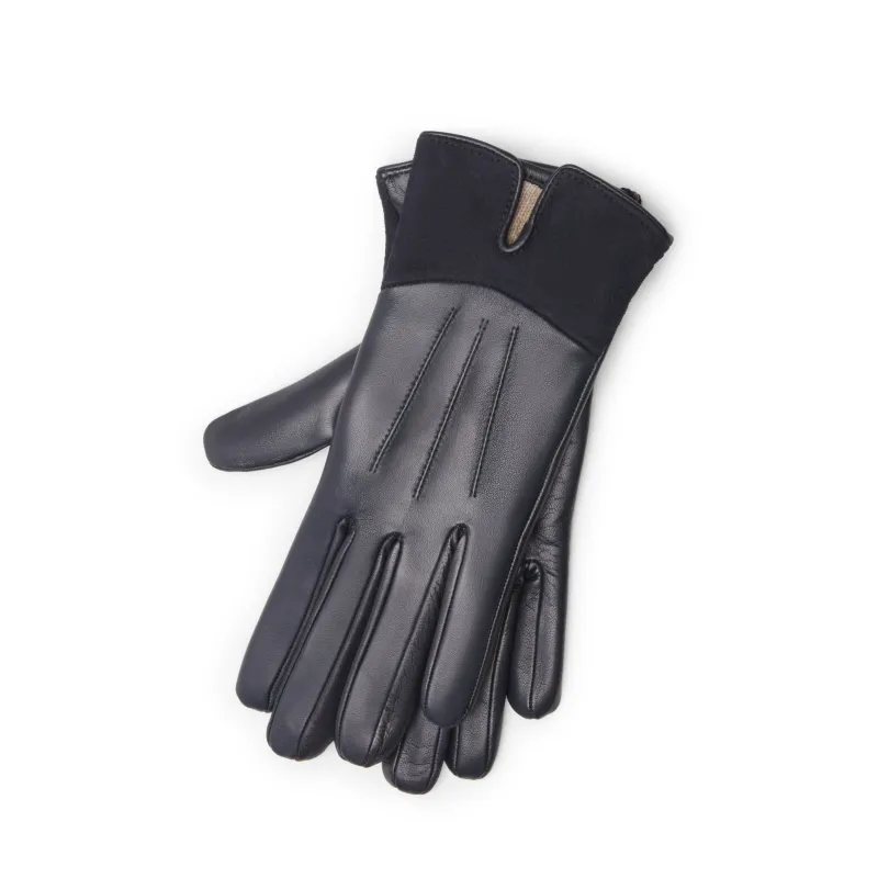 Guanto da donna in pelle e suede made by Fratelli Rossetti