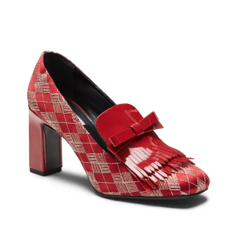 Slipper in vernice con tacco made by Fratelli Rossetti