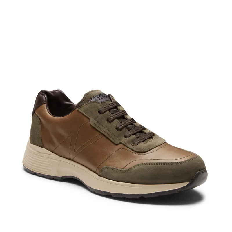 Sneaker in pelle e suede made by Fratelli Rossetti