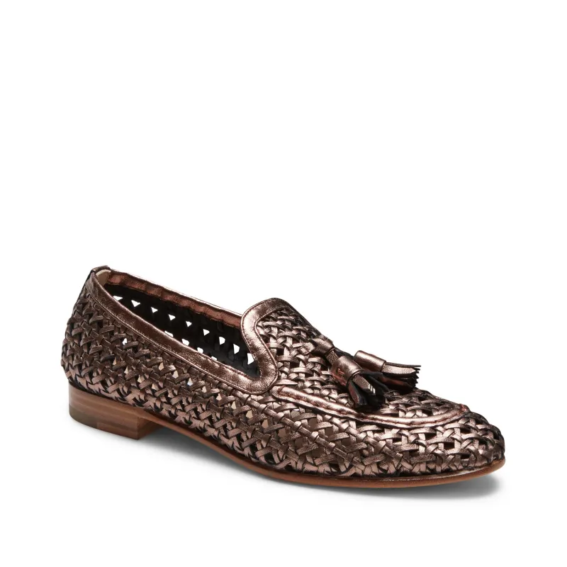 Mocassino Brera in pelle intrecciata da donna made by Fratelli Rossetti
