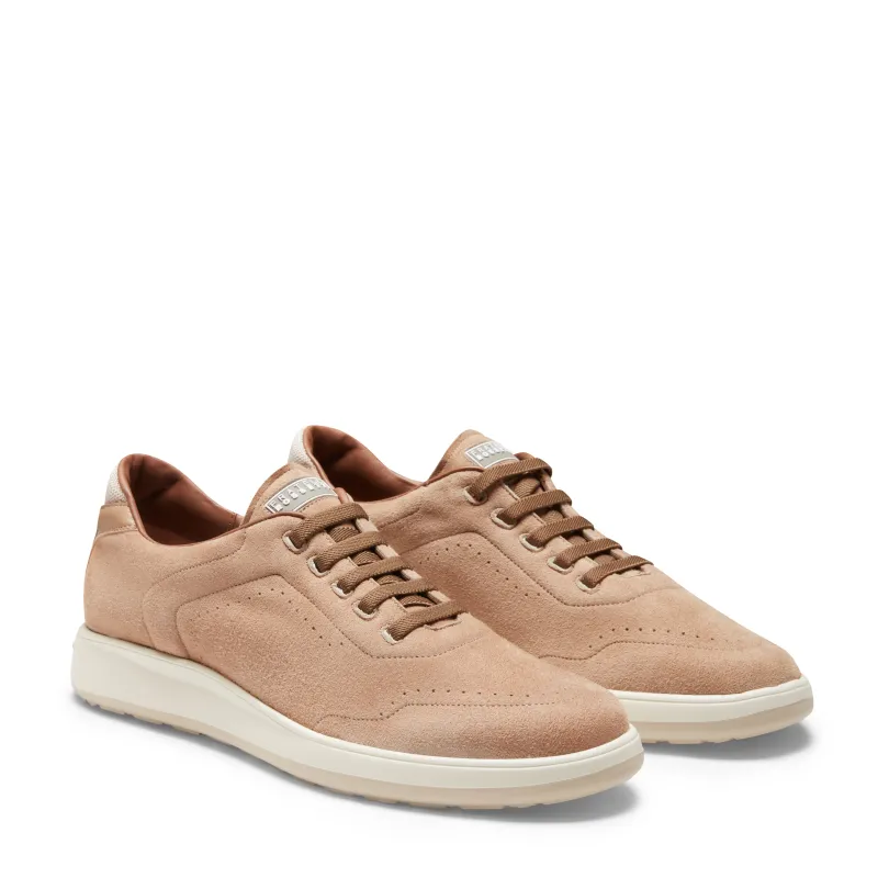 Sneaker in suede made by Fratelli Rossetti