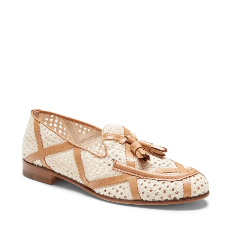 Mocassino Brera in tessuto e pelle made by Fratelli Rossetti