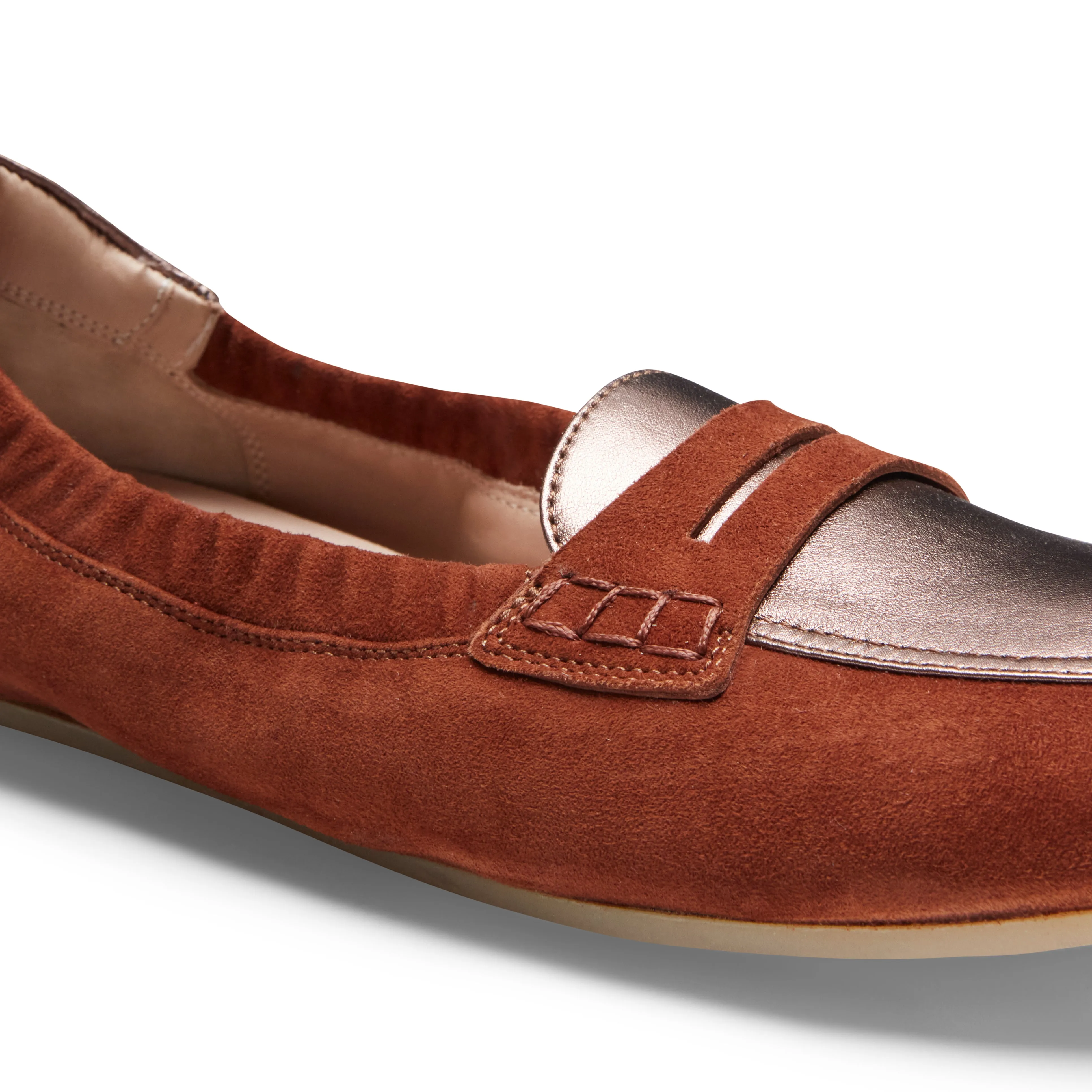 Mocassino slim flat in suede sold by Fratelli Rossetti product image thumbnail 5