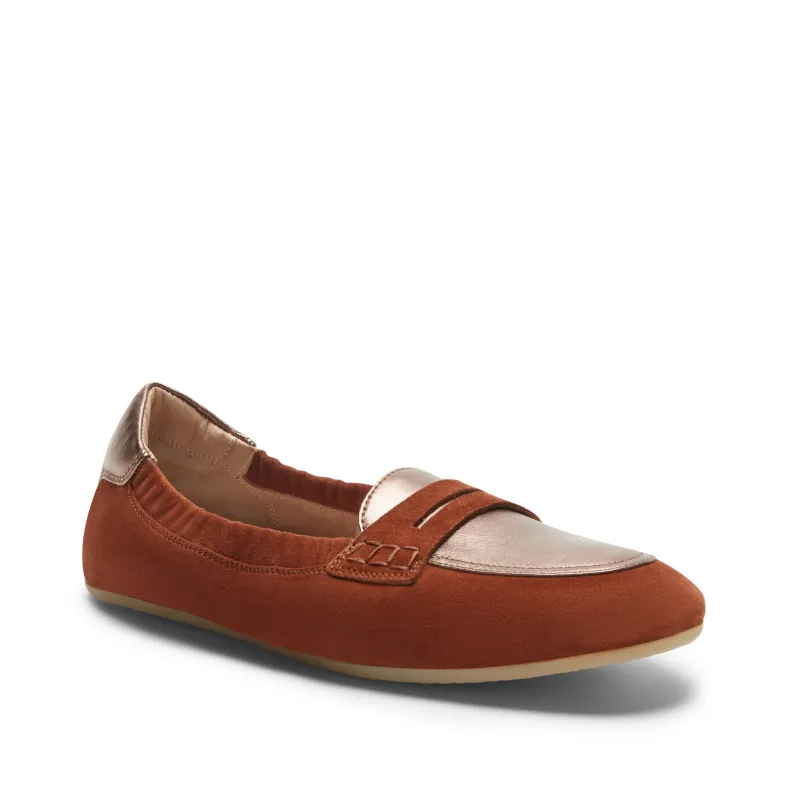 Mocassino slim flat in suede made by Fratelli Rossetti
