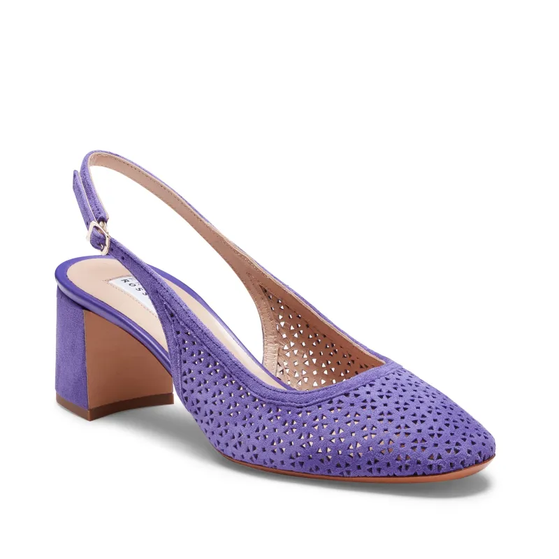 Sandalo sling back in suede made by Fratelli Rossetti