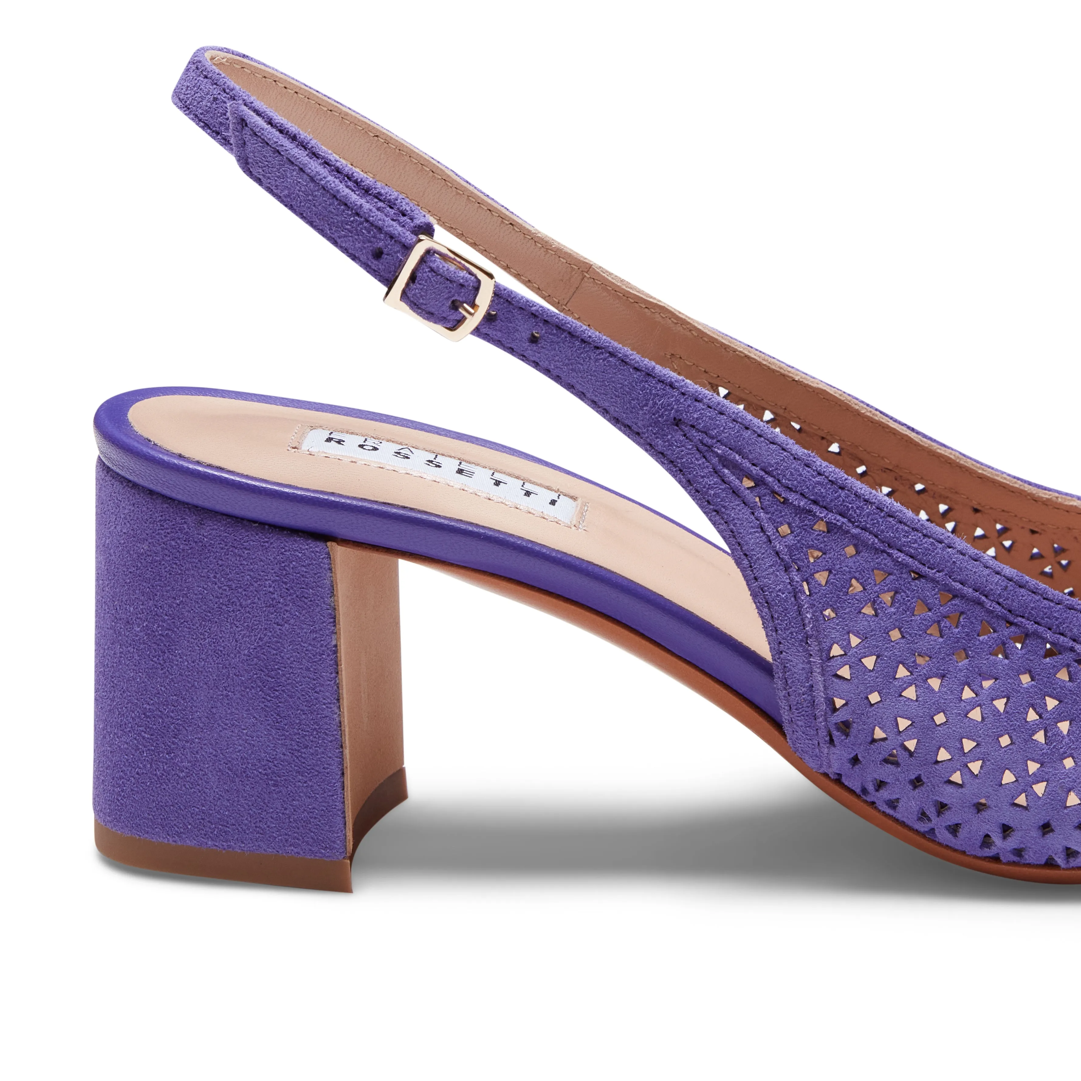 Sandalo sling back in suede sold by Fratelli Rossetti product image thumbnail 5