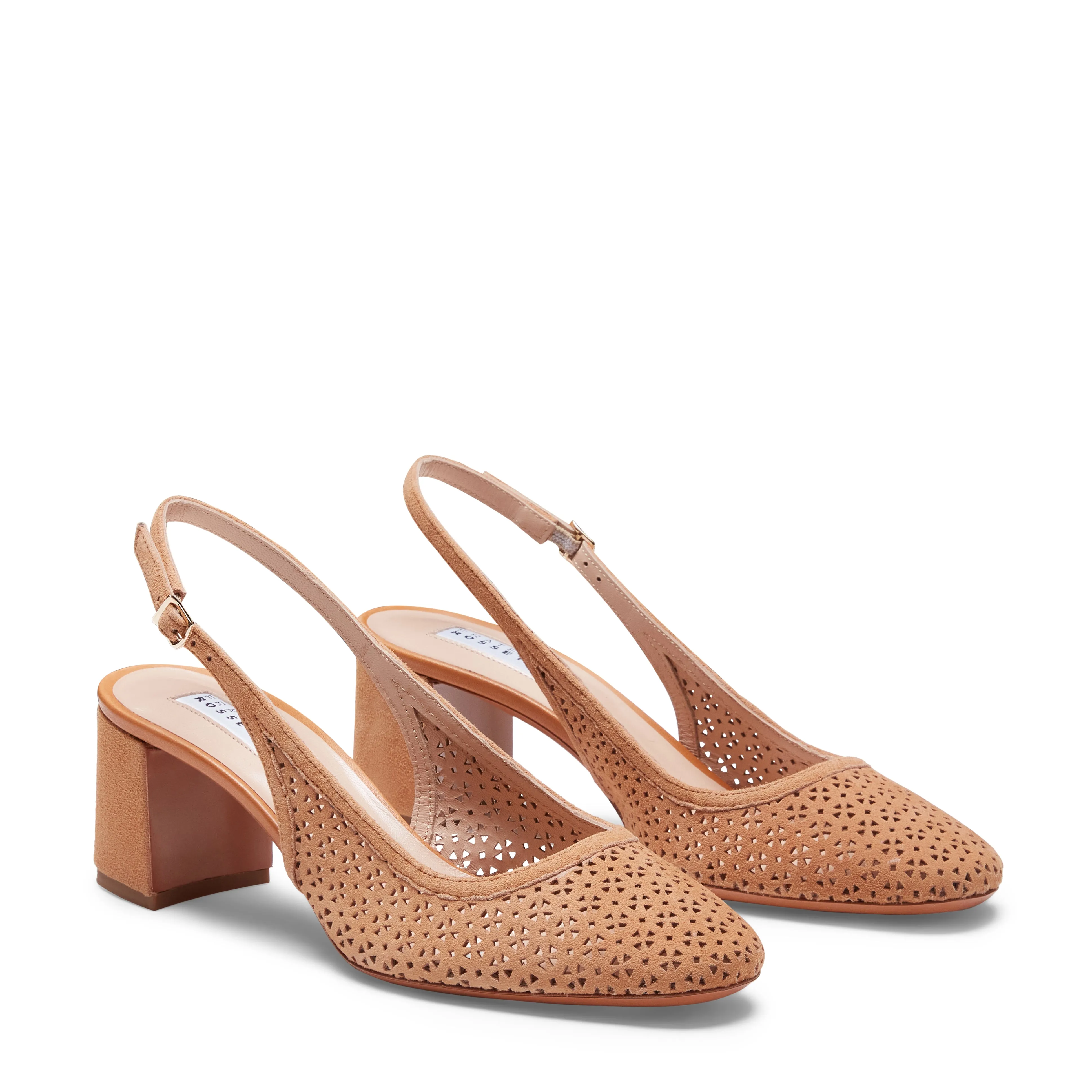 Sandalo sling back in suede sold by Fratelli Rossetti product image thumbnail 2