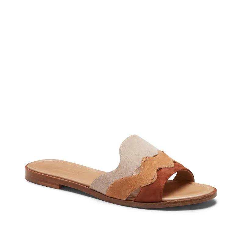 Sandalo in pelle scamosciata made by Fratelli Rossetti