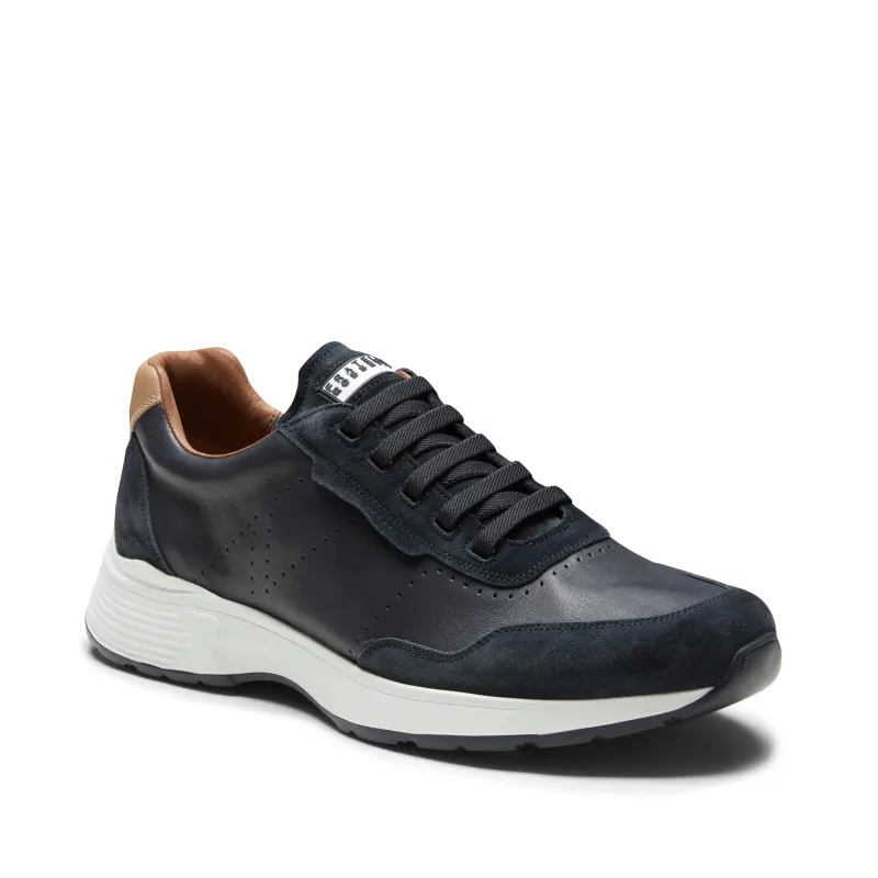 Sneaker in pelle e suede da uomo made by Fratelli Rossetti