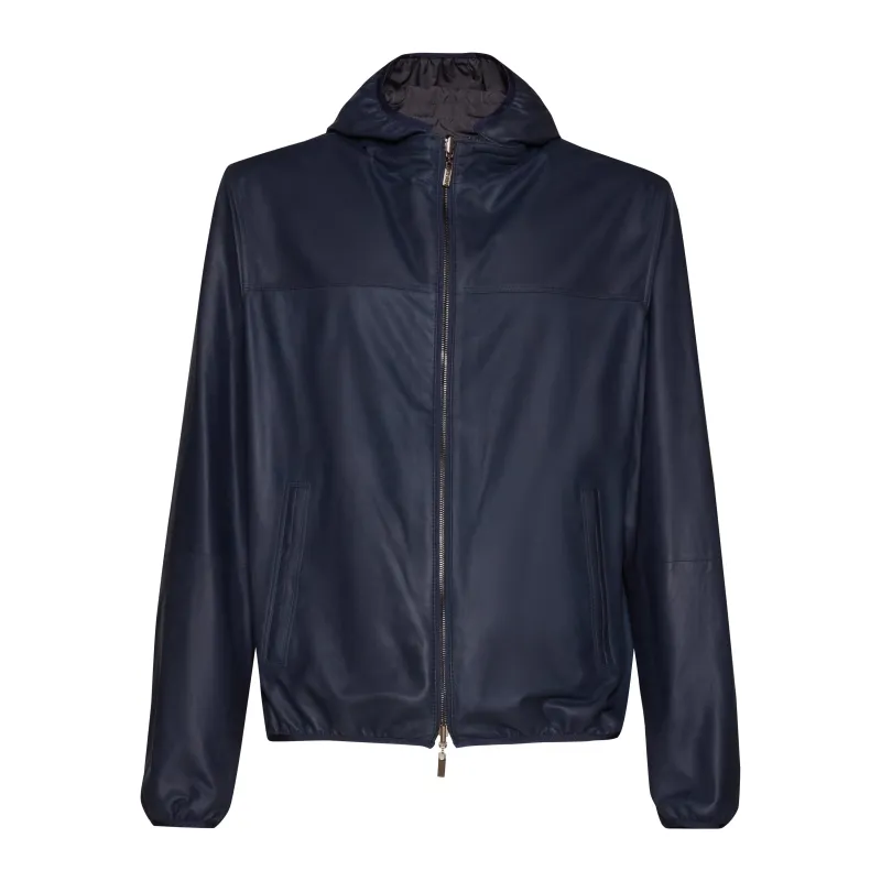 Giubbino reversibile in pelle da uomo made by Fratelli Rossetti