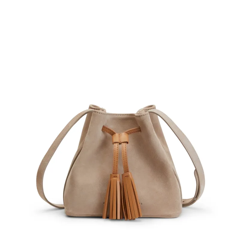 Bucket Bag in suede made by Fratelli Rossetti