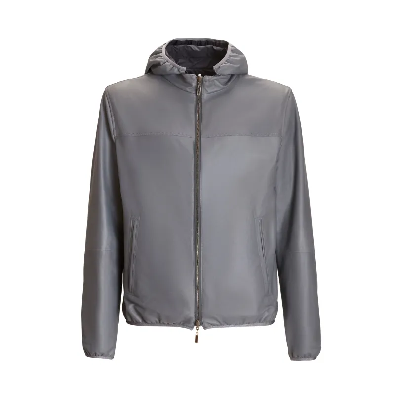 Giubbino reversibile in pelle da uomo made by Fratelli Rossetti