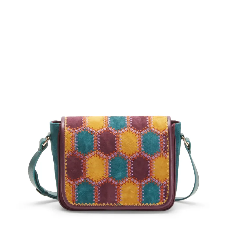 Borsa Rossetti D�cor in suede made by Fratelli Rossetti