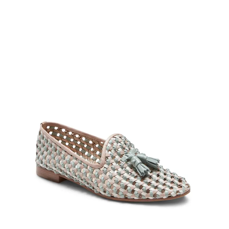 Slipper in pelle intrecciata made by Fratelli Rossetti