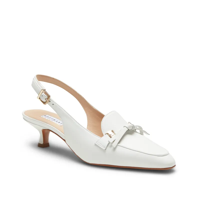 Sandalo sling back in pelle made by Fratelli Rossetti