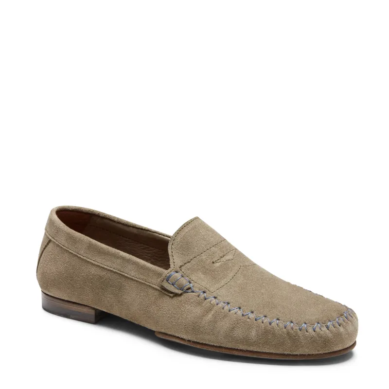 Mocassino tubolare in suede made by Fratelli Rossetti