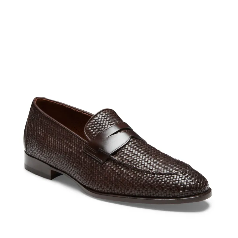 Mocassino in pelle intrecciata da uomo made by Fratelli Rossetti