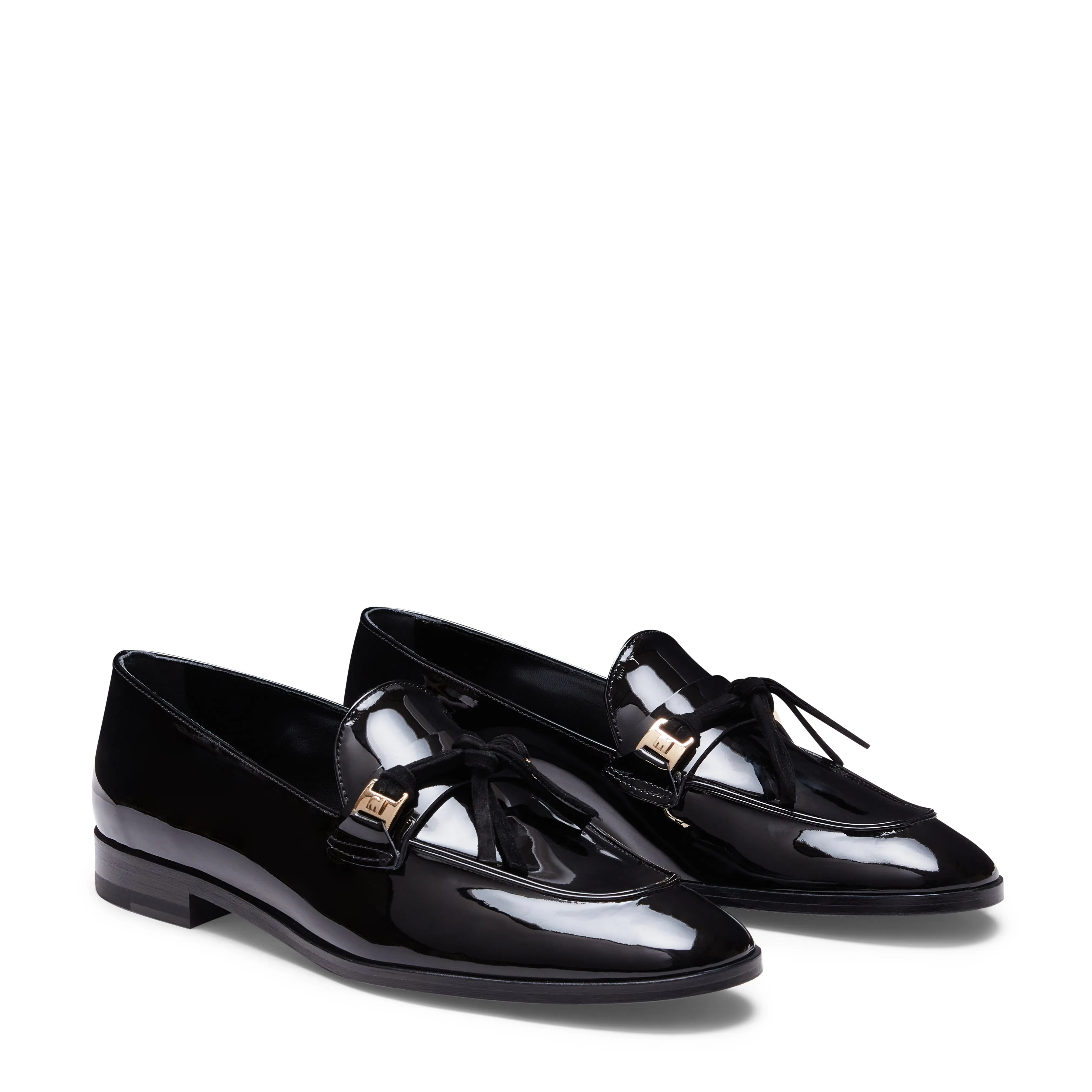 Mocassino da donna in pelle nera verniciata sold by Fratelli Rossetti product image thumbnail 2