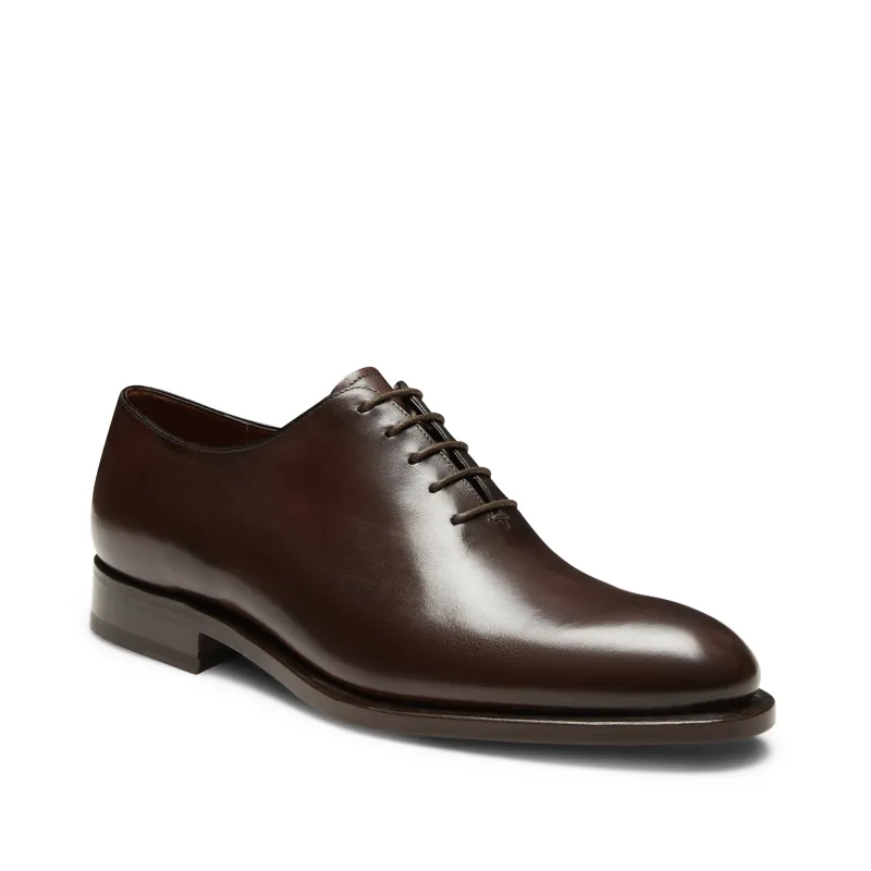 Francesina ebano con lavorazione Goodyear in pelle da uomo made by Fratelli Rossetti