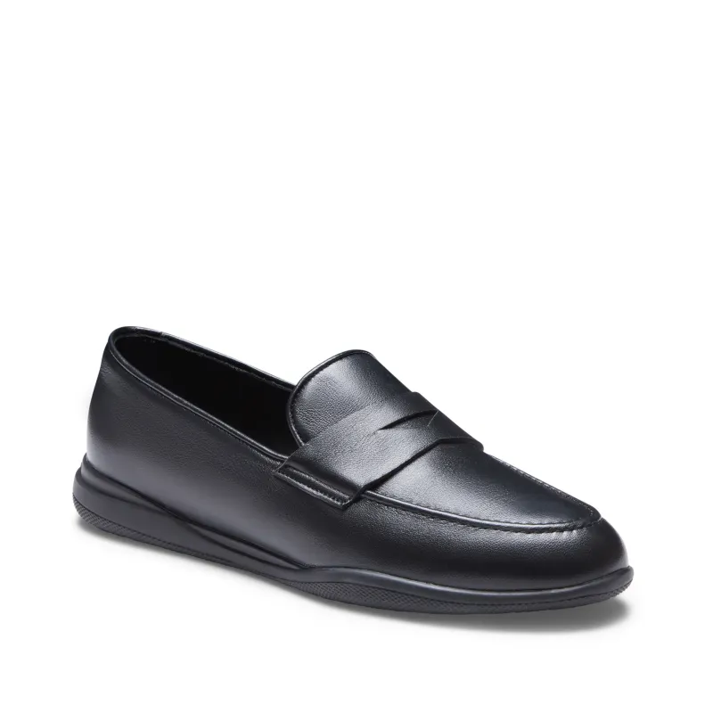 Mocassino Kyoto nero in pelle da donna made by Fratelli Rossetti