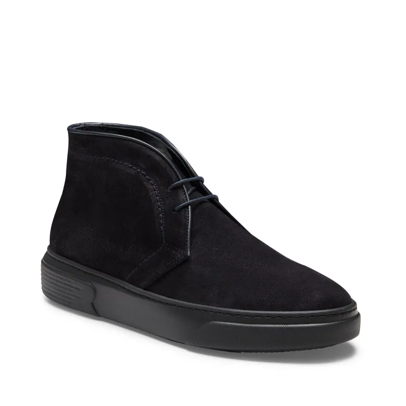 Desert boot in suede da uomo blu marine made by Fratelli Rossetti