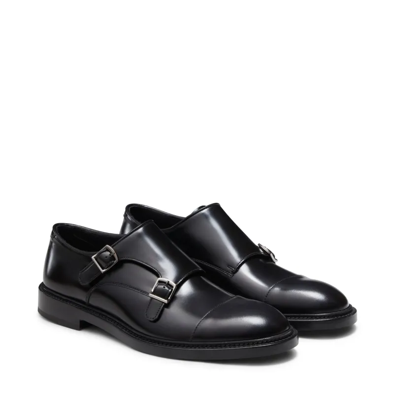 Derby doppia fibbia in pelle da uomo made by Fratelli Rossetti
