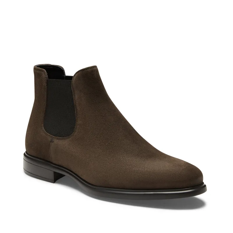 Chelsea boot Richard in suede da uomo antracite made by Fratelli Rossetti
