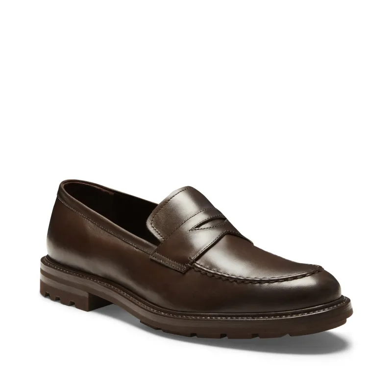 Mocassino in pelle da uomo color ebano made by Fratelli Rossetti