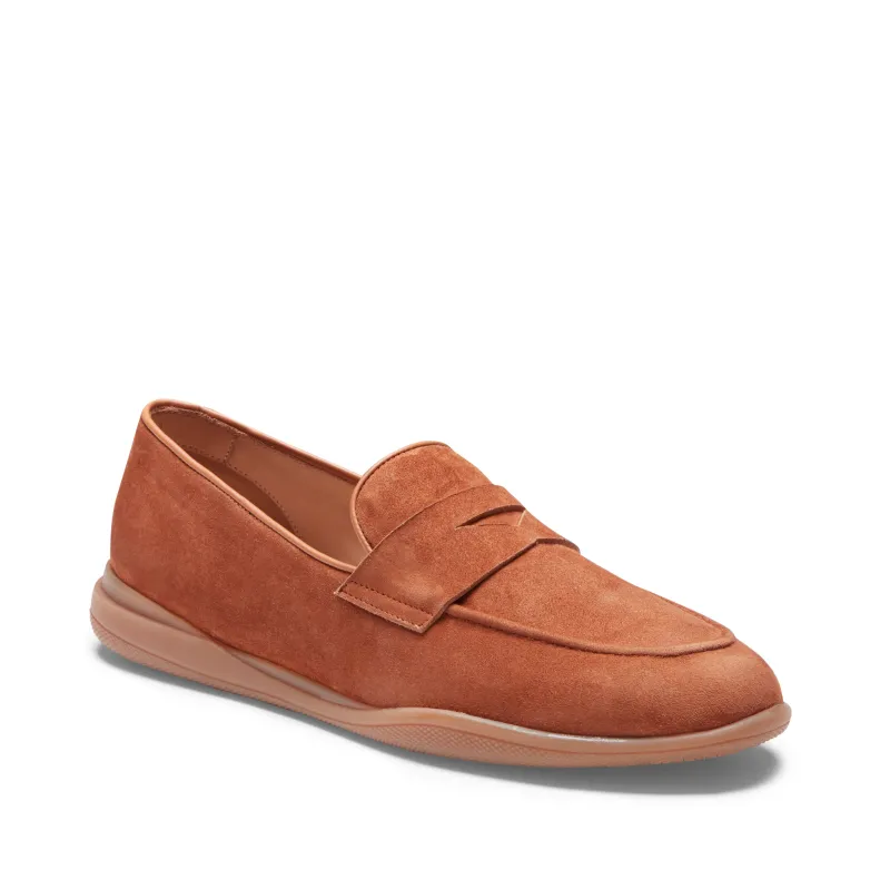 Mocassino Kyoto in suede da donna cognac made by Fratelli Rossetti