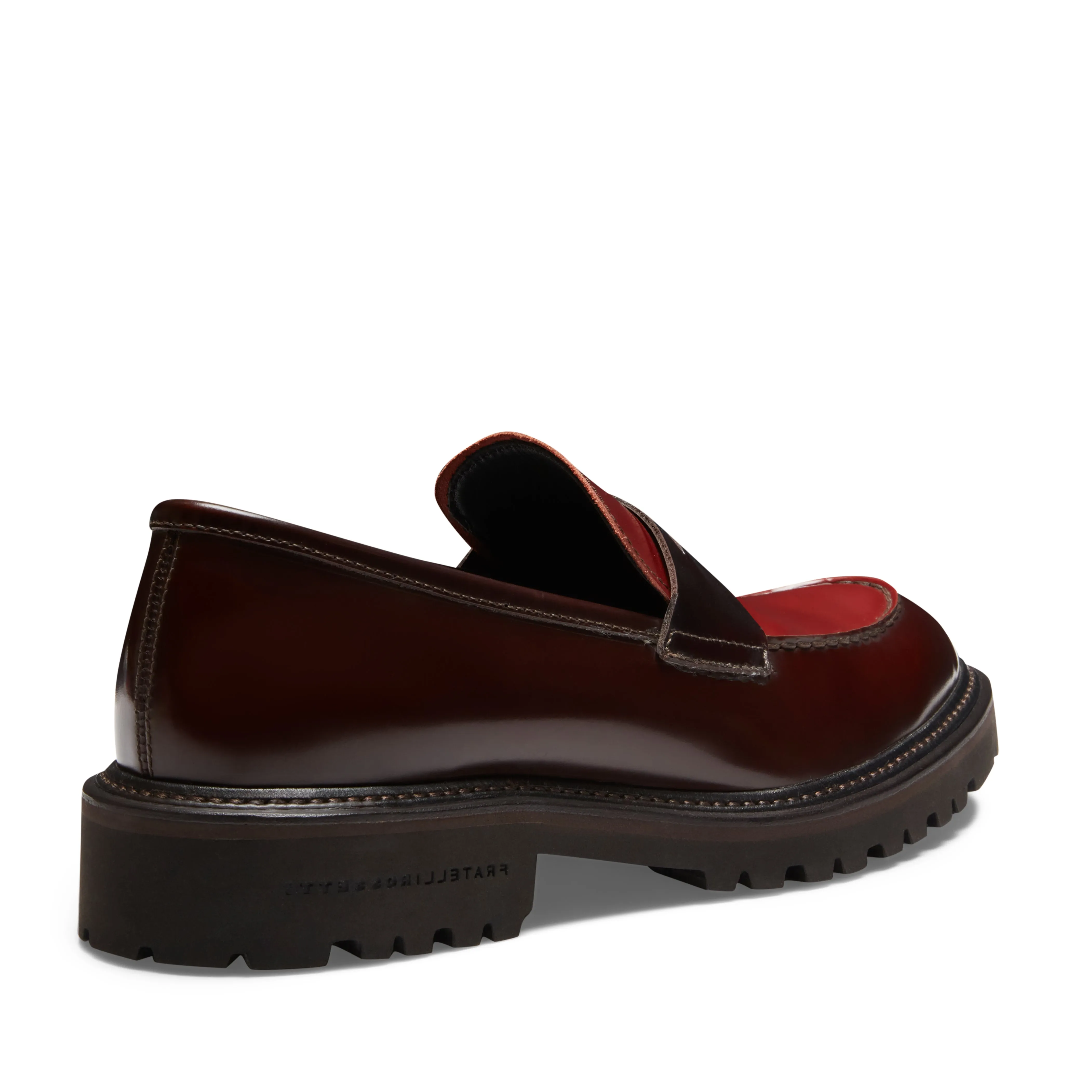 Mocassino in pelle da donna bordeaux e ruggine sold by Fratelli Rossetti product image thumbnail 3