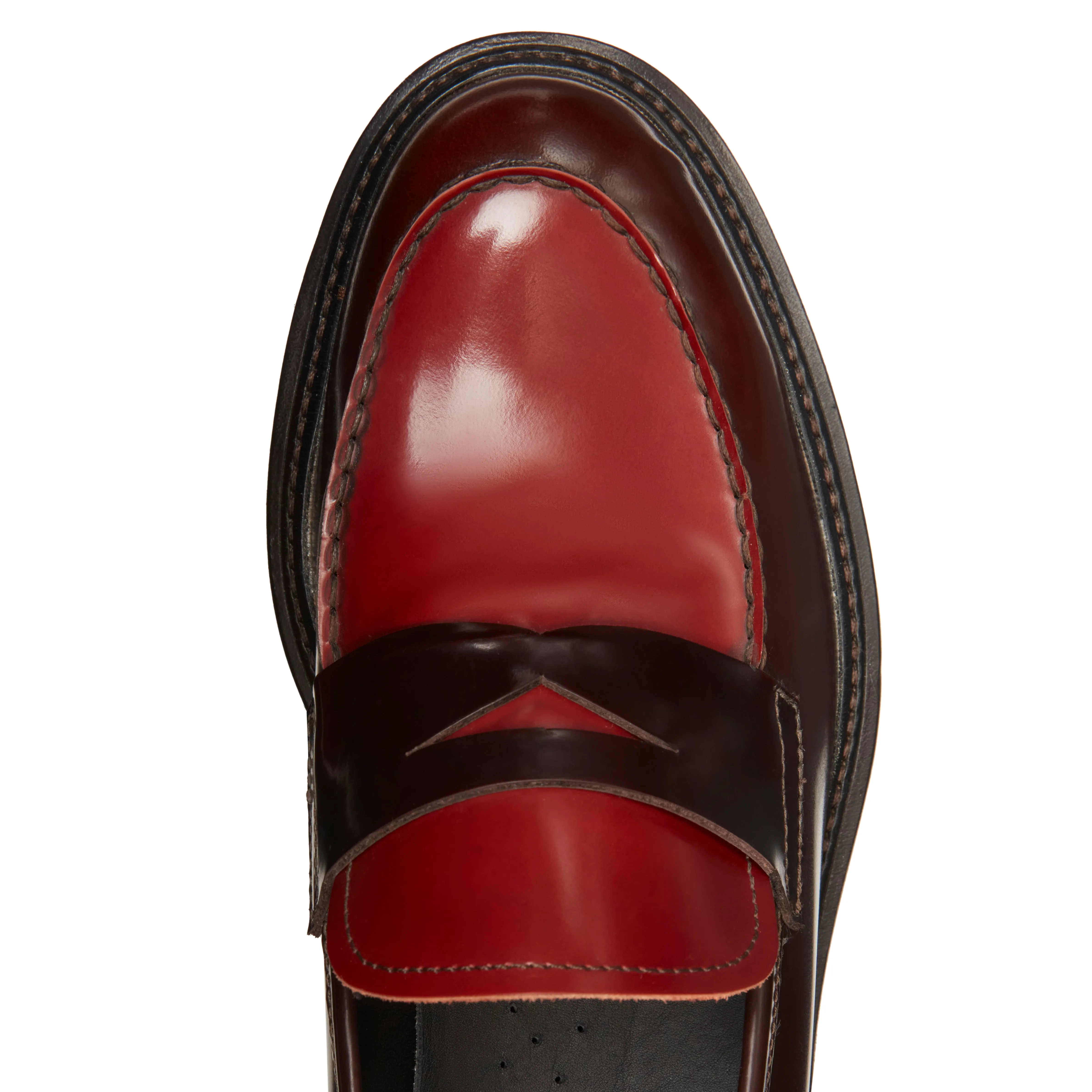 Mocassino in pelle da donna bordeaux e ruggine sold by Fratelli Rossetti product image thumbnail 4
