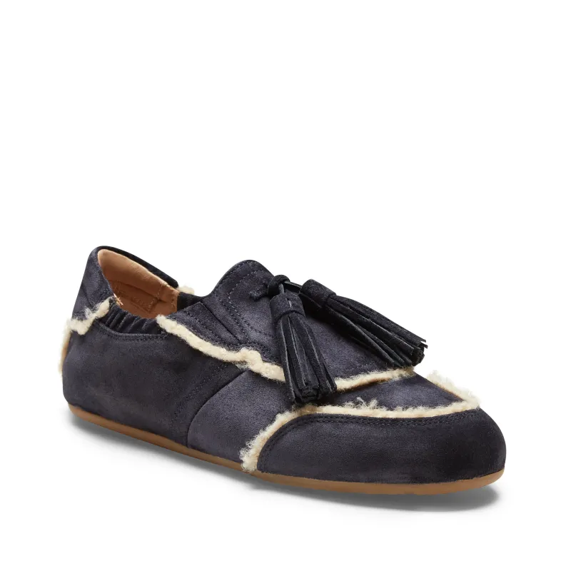 Sneaker Grace in suede da donna color navy made by Fratelli Rossetti